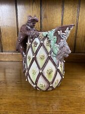 C19th Castle Hedingham Pottery Ale Ewer Jug Edward Bingham Very Rare  #5209