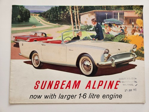 Sunbeam alpine series sales - sunbeam,