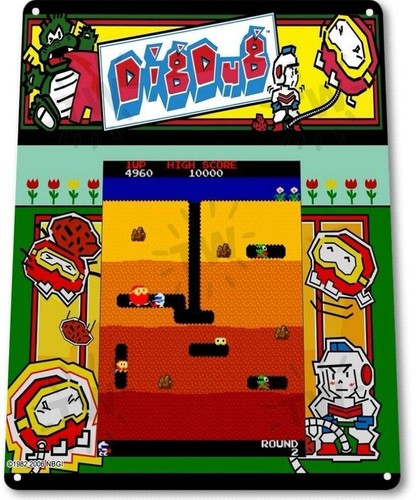 Dig dug arcade sign - arcade, sign,