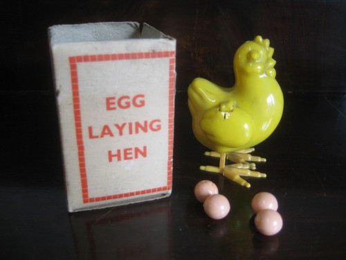 Vintage boxed yellow - yellow, plastic