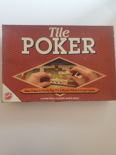 Vintage tile poker board game - vintage,