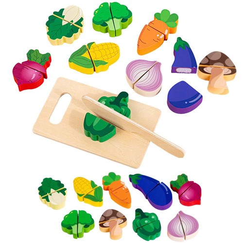 Wooden toy food set for - set, kids