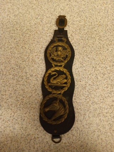 Vintage horse brass martingale - horse,