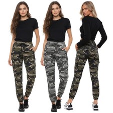 Ladies Cargo Combat Trousers