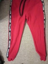Hollister Red Jogging Bottoms