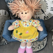 Big Jigs Rag Doll Soft Toy  Yellow Dress