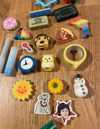 Erasers vintage rubbers - vintage, job