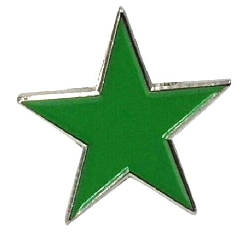 Green star badge pin enamel - badge,