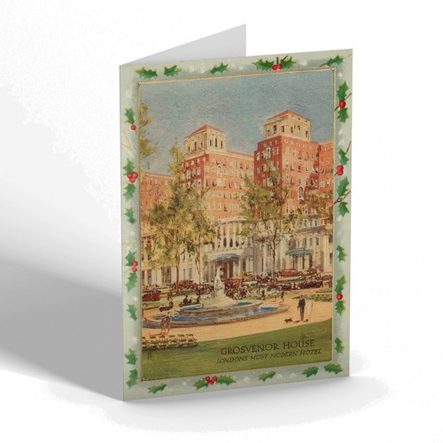 Christmas card vintage london - card,