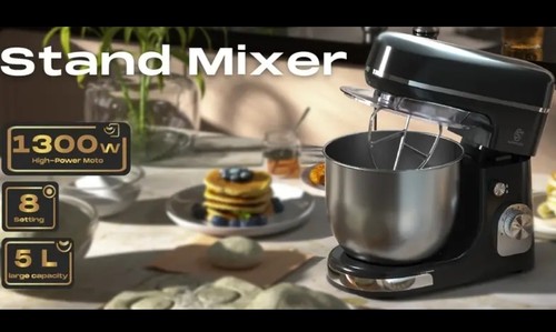 Stand mixer 1300w stainless - stand,