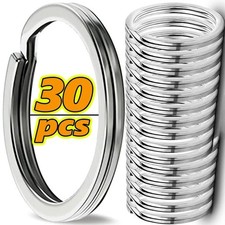 Small Medium Large Silver Metal Split Rings Keyring Jump Hoop Loop Key Keys Ring