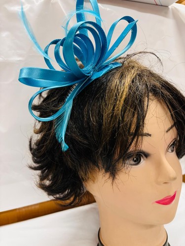 Fascinator comb with feathers - fascinator,