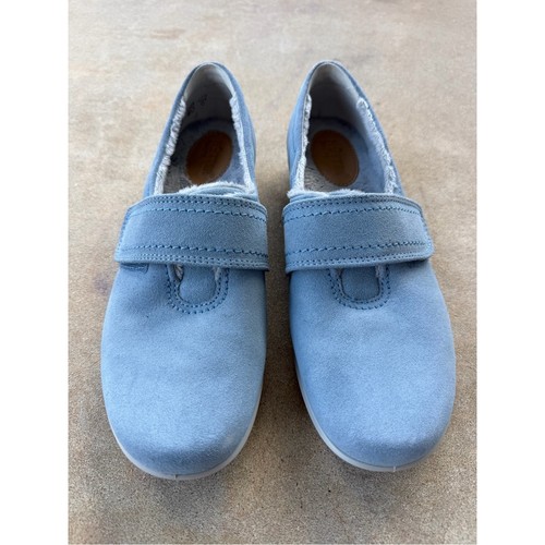 Hotter toasty blue suede faux - blue,