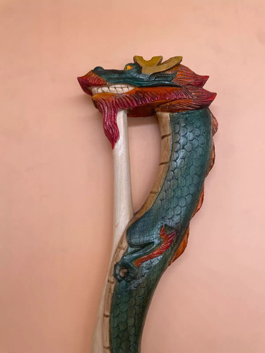 Shaman staff cane snake - cane,