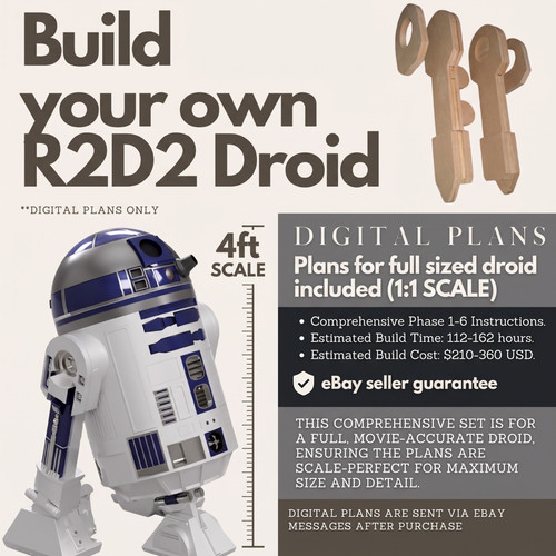 Full sized r2d2 - diy, build