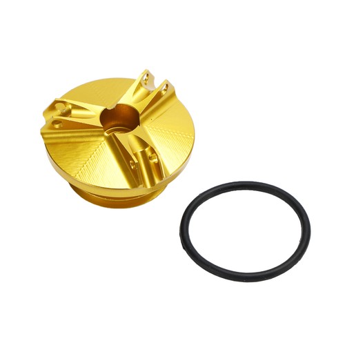 Gold oil filler cap - cap, yamaha
