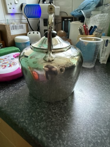 Silver plated teapot - silver,