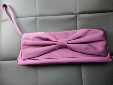 DEBENHAMS DEBUT CLUTCH BAG IN BURGUNDY