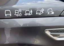 2x Land Rover ALL TERRAIN graphics Stickers. Freelander, Discovery, Defender