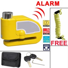 MOTORBIKE SECURITY DISC LOCK ALARM BRAKE SCOOTER MOTORCYCLE BIKE SECURITY CHAIN