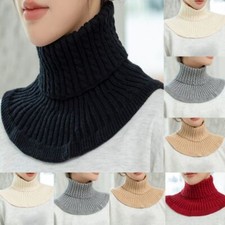 Detachable Knitted Fake Collar Windproof Neck Warmer Fashion Turtleneck