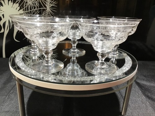 Stuart crystal etched - x,