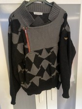 Giorgio Armani Vintage 80s Jumper Golden Eagle Design
