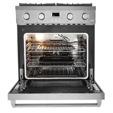 Stainless Steel Gas Range: 4