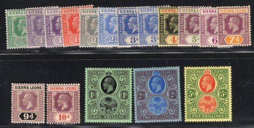 Sierra leone 1921 wmk - leone,
