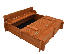 Square wooden garden - wooden, sandpit