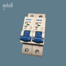 2 X MCG 16A1PB6 MCB 16 AMP MCB 1P 16A B16 16A1PB6 MCG