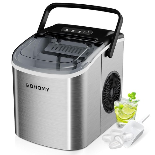 Euhomy ice maker - ice, silver