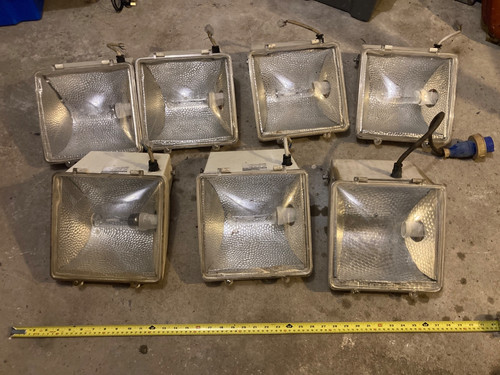 Seven flood lights - seven,