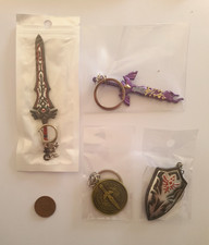 Nintendo The Legend of Zelda Tears Kingdom TOTK Keyring Set Master Sword Shield