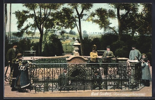 Postcard bad soden - of,