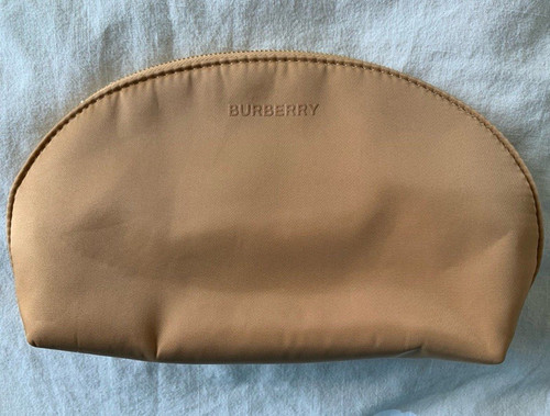 Burberry beige zip cosmetic - beige,