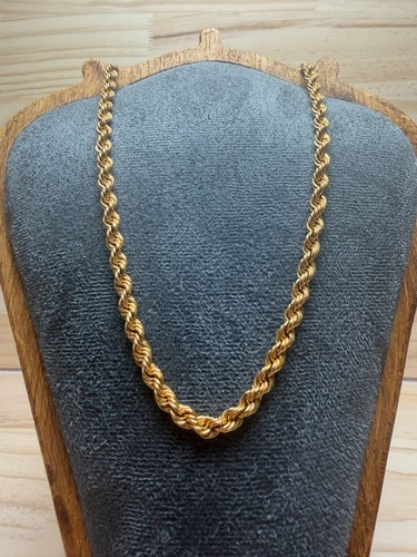 9ct yellow gold rope chain - 9ct,