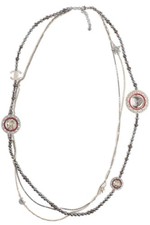 CHANEL GREY 2017 CC PEARL AND