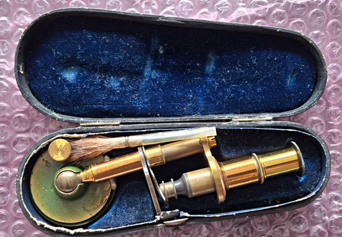 Antique pocket microscope - antique,