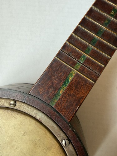 Vintage unmarked wood banjo - vintage,