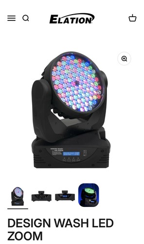 Elation design wash led zoom - elation,