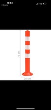 Traffic Control Bollard Plastic Road Parking Barrier Post VidaXL