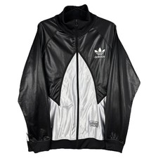 Adidas Originals Chile 62 Jacket Mens XL Black Silver Tracksuit Top Retro 2012