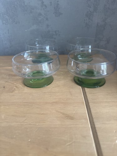 Vintage 1970s green stem glass - vintage,