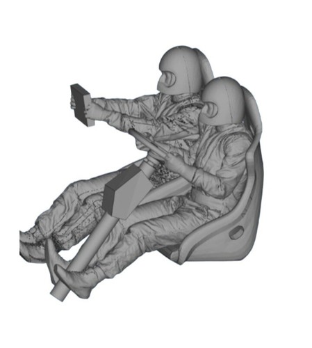 Rally car driver - 1/18,