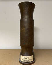 WWII Brass Trench Art Candle