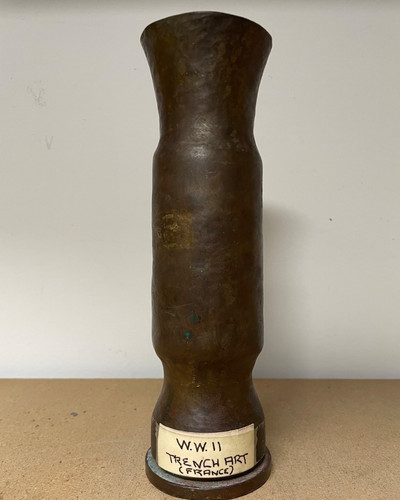 Wwii brass trench art - trench, candle