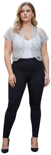 Womens white lace silver - white,