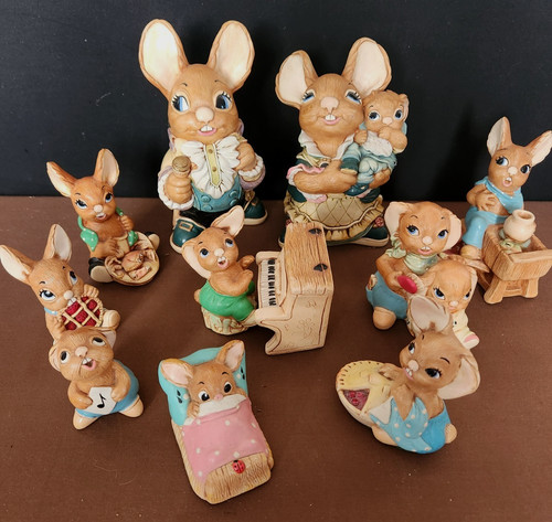 Stonecraft pendelfin rabbits - stonecraft,