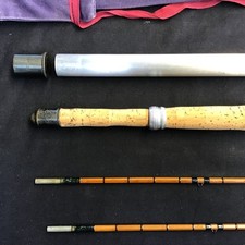 Rare Vintage OGDEN SMITH Brook Rod 7ft 6” Original Bag + tube